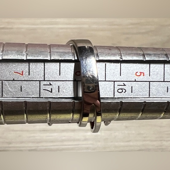 Designer Signed DW Sterling Silver Orange Jasper Zig Zag Lace Ring, Size 6, 5g - Picture 10 of 10